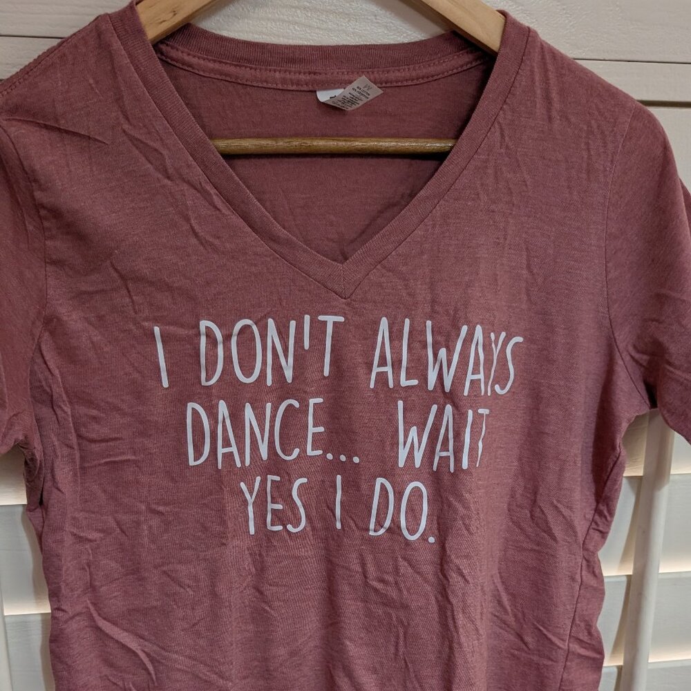 Rose V-Neck Dance Love Shirt BRAND NEW Size Medium